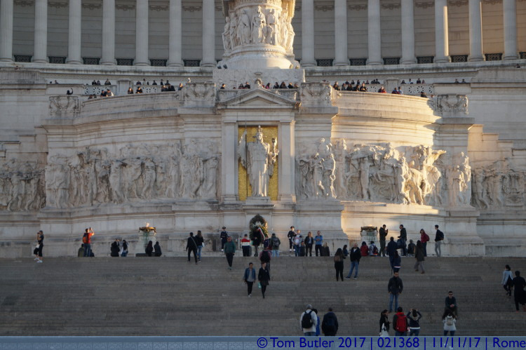 Photo ID: 021368, Beneath the statue of Vittorio Emanuele II, Rome, Italy