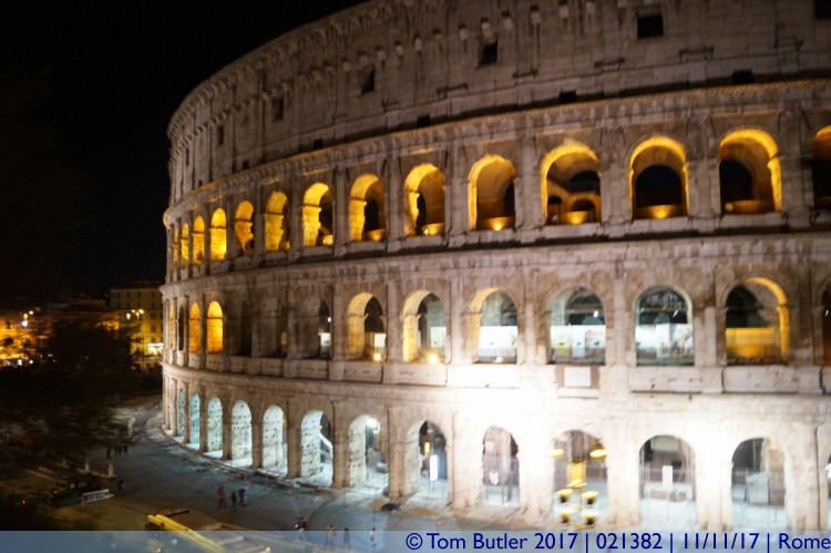 Photo ID: 021382, Colosseum at night, Rome, Italy