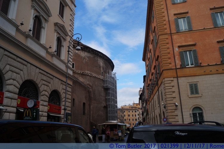 Photo ID: 021399, Side of the Pantheon, Rome, Italy