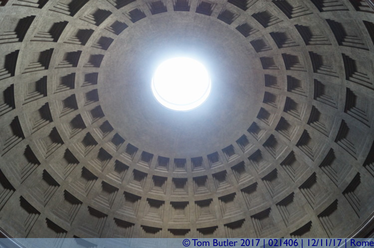 Photo ID: 021406, Pantheon Dome, Rome, Italy