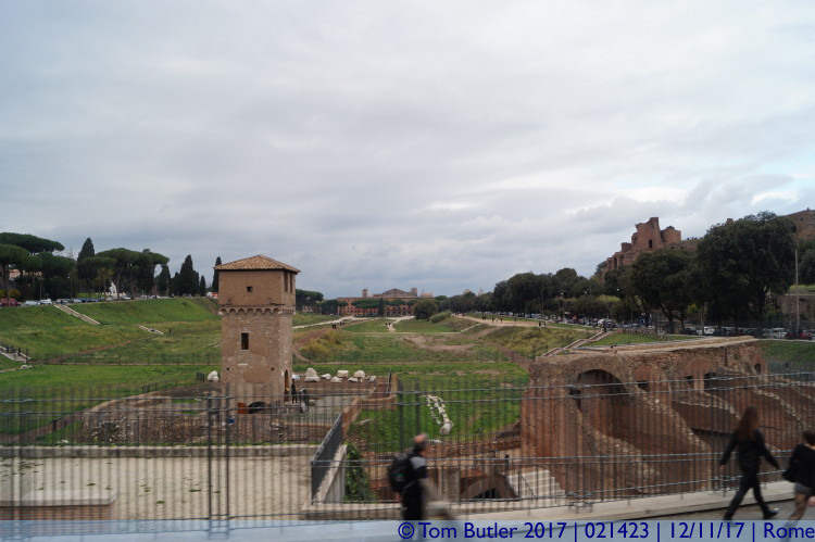 Photo ID: 021423, Looking down the Circus Maximus, Rome, Italy