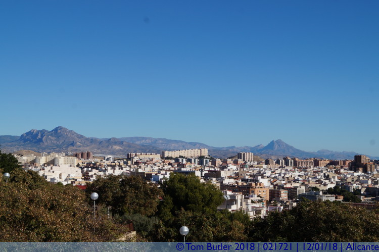 Photo ID: 021721, Looking towards the mountains, Alicante, Spain