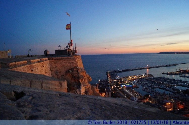 Photo ID: 021755, On the castle battlements, Alicante, Spain