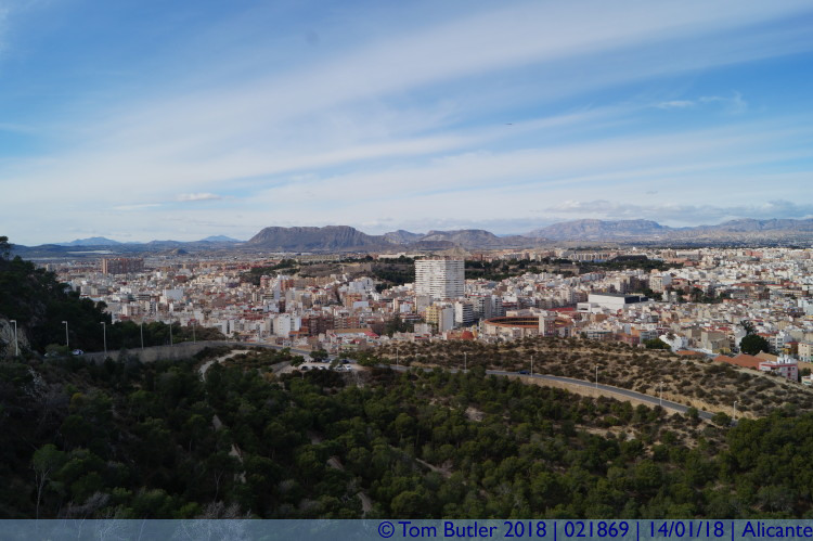 Photo ID: 021869, View from the castle, Alicante, Spain