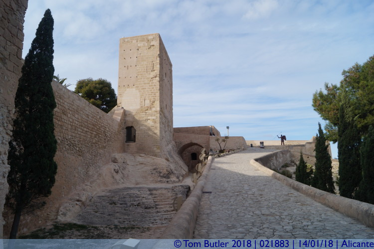 Photo ID: 021883, Approaching the upper castle, Alicante, Spain