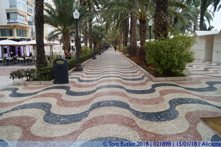 Photo ID: 021898, On the Esplanade, Alicante, Spain