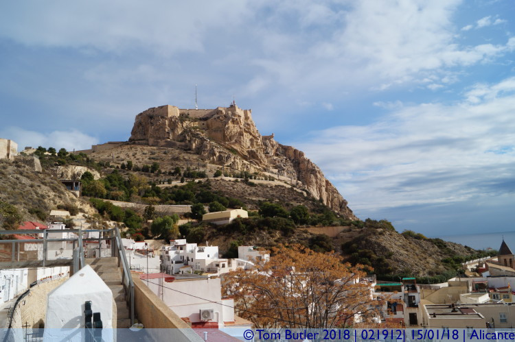 Photo ID: 021912, Castle from Santa Cruz, Alicante, Spain