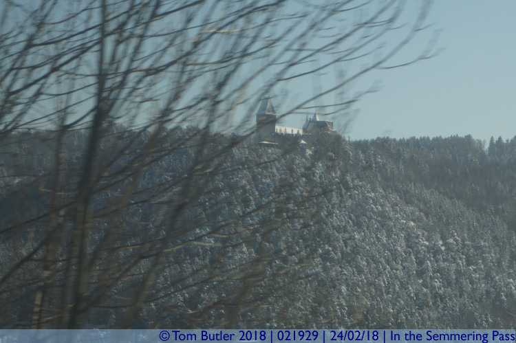 Photo ID: 021929, Castle on a hill, In the Semmering Pass, Austria