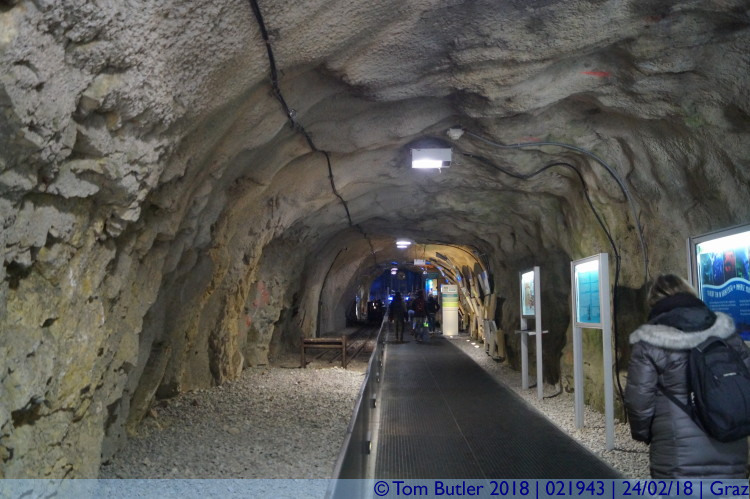 Photo ID: 021943, In the tunnel to the lift, Graz, Austria