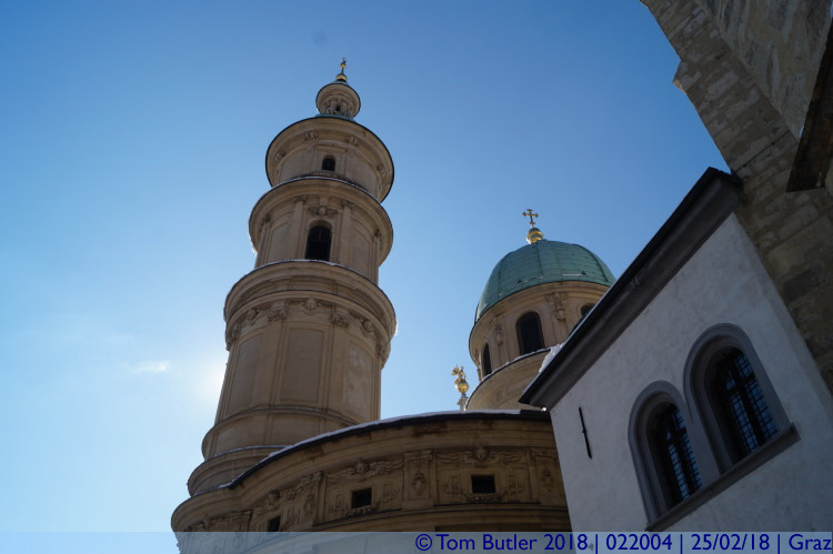 Photo ID: 022004, Towers of the Mausoleum, Graz, Austria