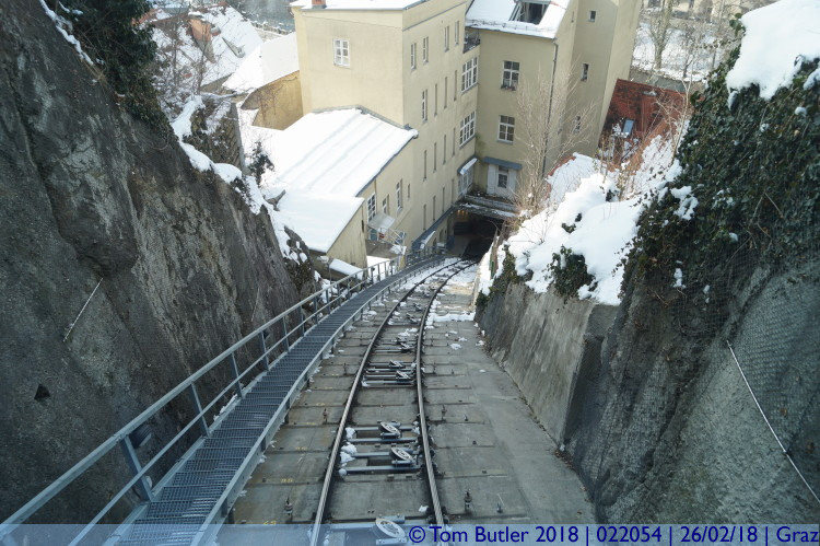 Photo ID: 022054, Approaching the lower station, Graz, Austria