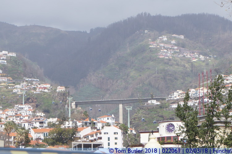 Photo ID: 022061, Cable cars, motorways and mountains, Funchal, Portugal