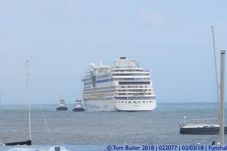 Photo ID: 022077, Cruise ship reversing, Funchal, Portugal