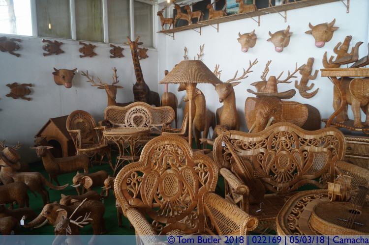 Photo ID: 022169, Inside the wicker factory, Camacha, Portugal