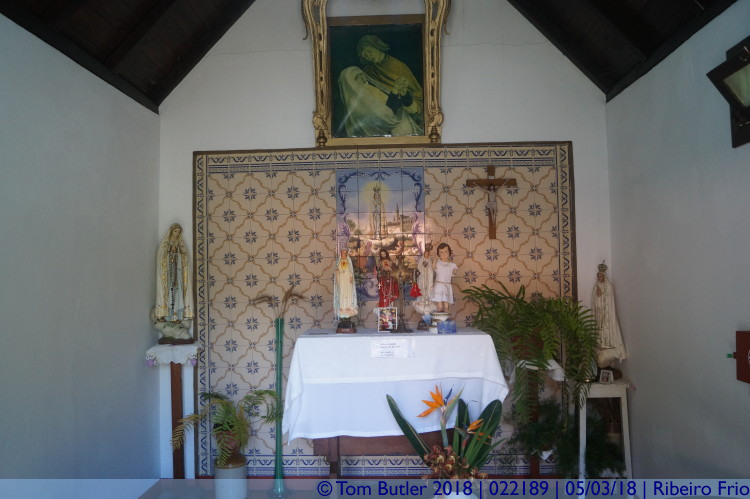 Photo ID: 022189, In the chapel, Ribeiro Frio, Portugal