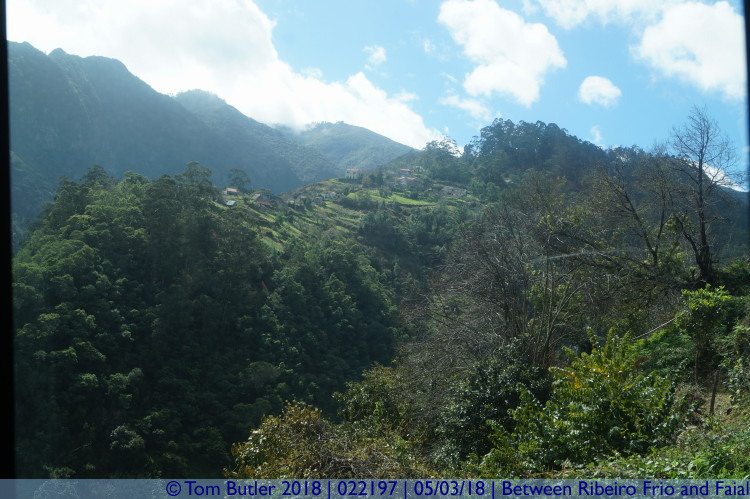 Photo ID: 022197, View across the mountains, Between Ribeiro Frio and Faial, Portugal