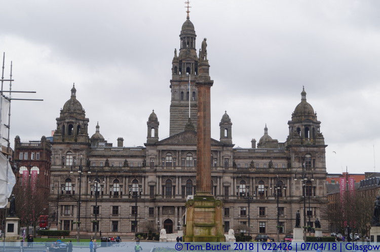 Photo ID: 022426, City Chambers and George Square, Glasgow, Scotland