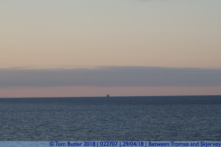 Photo ID: 022707, Trawler on the horizon, Between Troms and Skjervy, Norway