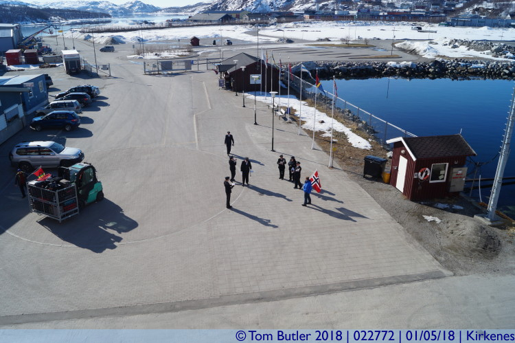 Photo ID: 022772, The band arrives, Kirkenes, Norway
