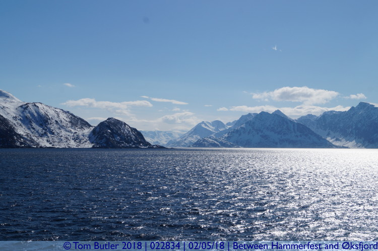 Photo ID: 022834, Approaching the ksfjord, Between Hammerfest and ksfjord, Norway