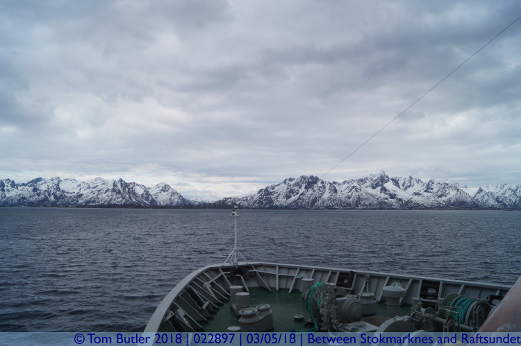 Photo ID: 022897, Approaching the Raftsundet, Between Stokmarknes and Raftsundet, Norway