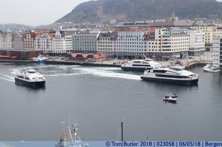 Photo ID: 023058, Ferries racing, Bergen, Norway