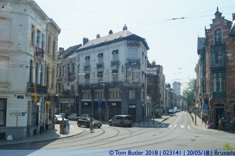 Photo ID: 023141, Tram spaghetti, Brussels, Belgium