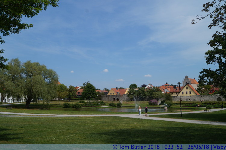 Photo ID: 023152, Looking across the Almedalsparken, Visby, Sweden