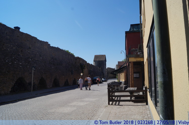 Photo ID: 023268, Looking along the walls, Visby, Sweden