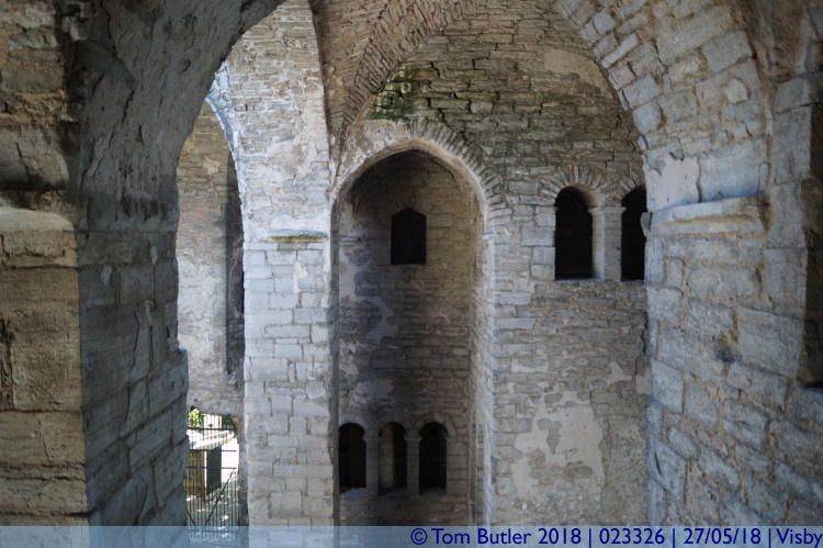 Photo ID: 023326, Looking across the galleries, Visby, Sweden