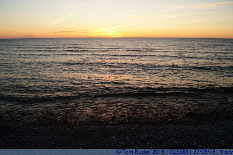 Photo ID: 023383, Baltic at sunset, Visby, Sweden