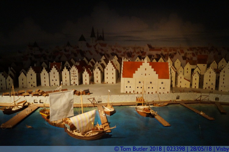 Photo ID: 023398, Model of Visby, Visby, Sweden