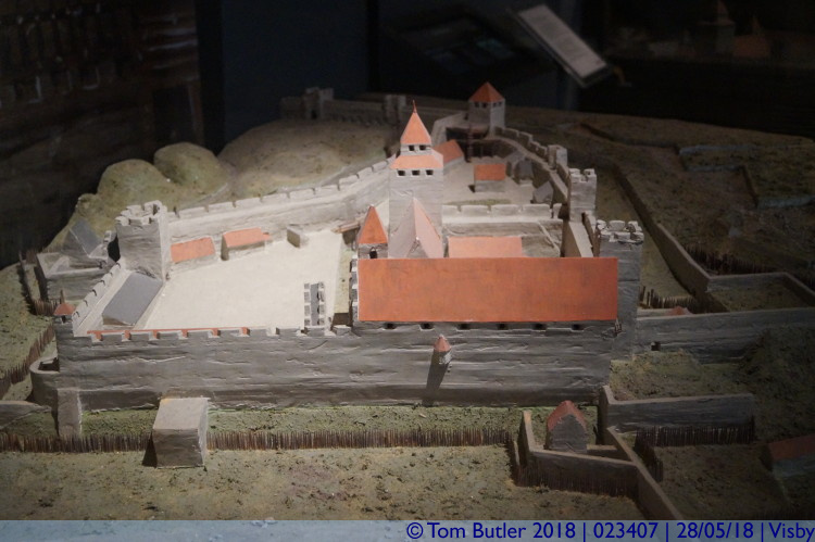 Photo ID: 023407, Model of the castle, Visby, Sweden