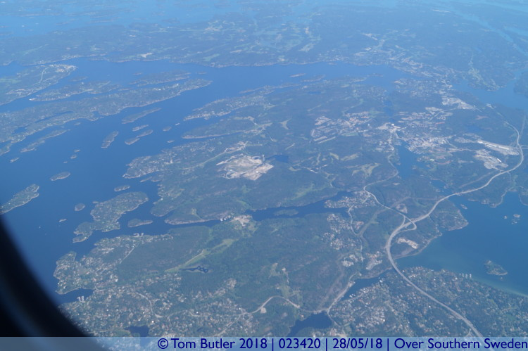 Photo ID: 023420, Over southern Sweden, Over Southern Sweden, Sweden