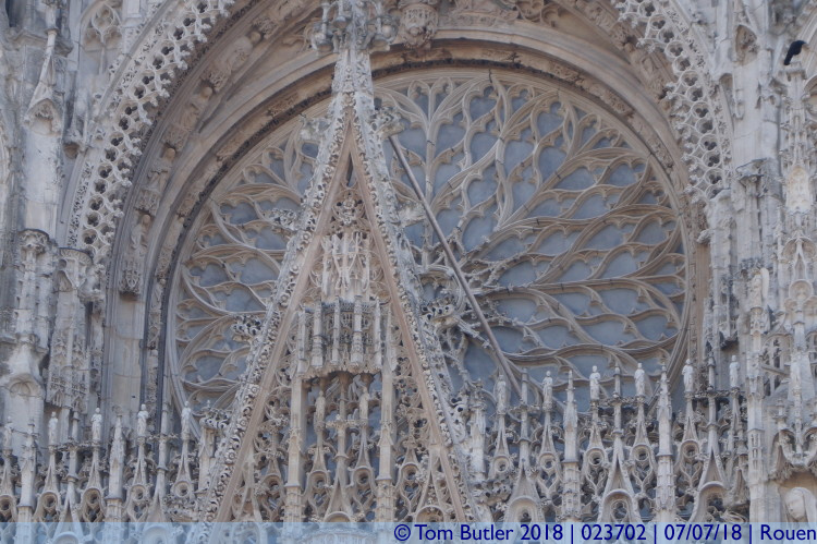 Photo ID: 023702, Rose window, Rouen, France