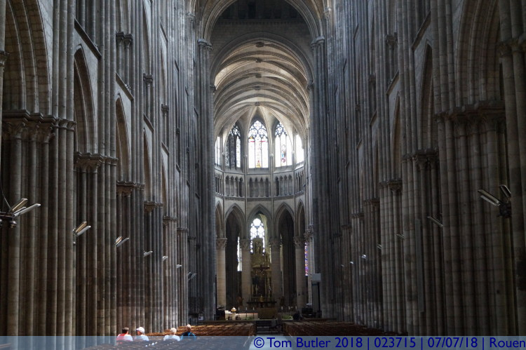Photo ID: 023715, Inside the cathedral, Rouen, France