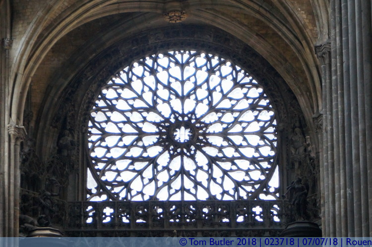 Photo ID: 023718, Rose window, Rouen, France