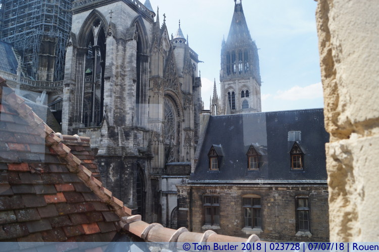 Photo ID: 023728, View from the Bishops Palace, Rouen, France