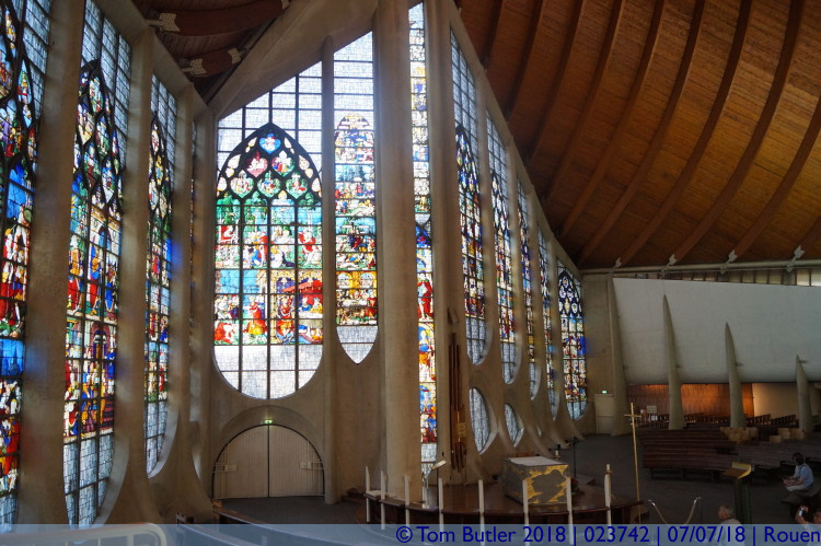 Photo ID: 023742, Inside Jeanne's church, Rouen, France