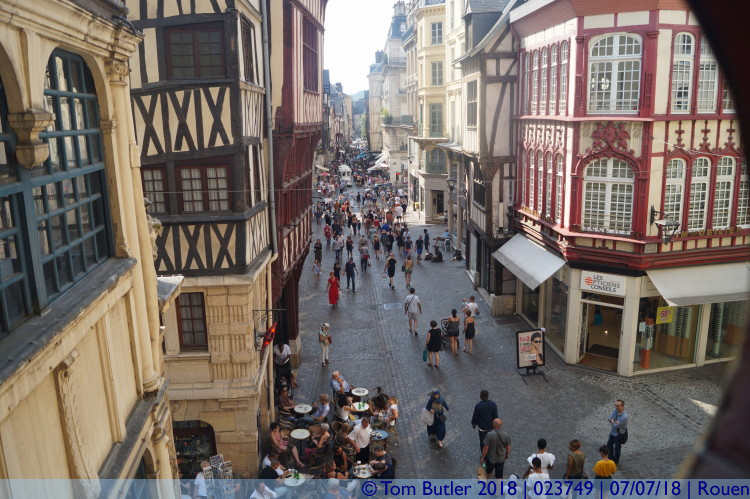 Photo ID: 023749, View from the clock, Rouen, France
