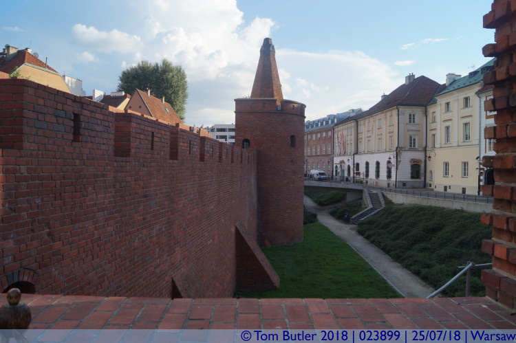 Photo ID: 023899, View along the walls, Warsaw, Poland