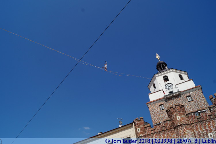 Photo ID: 023998, High wire act, Lublin, Poland