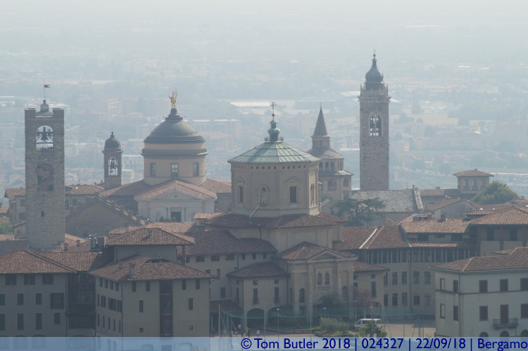 Photo ID: 024327, Domes and towers, Bergamo, Italy