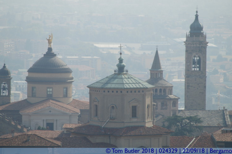 Photo ID: 024329, Cathedral and Santa Maria, Bergamo, Italy