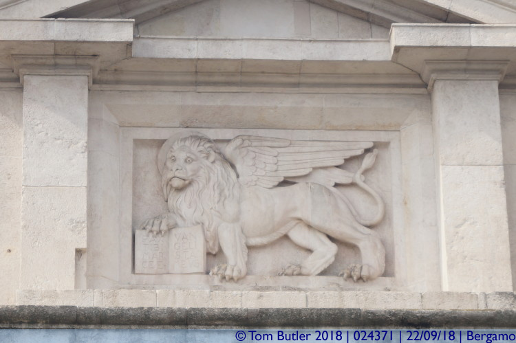 Photo ID: 024371, Venetian Lion, Bergamo, Italy