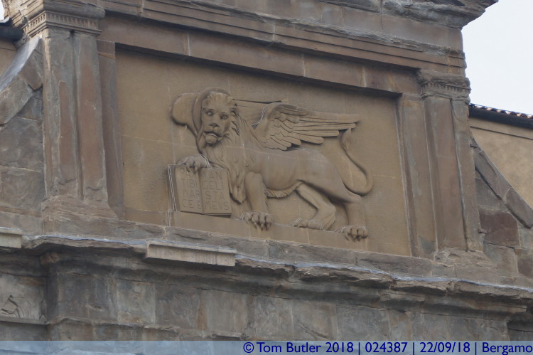 Photo ID: 024387, Another Venetian Lion, Bergamo, Italy