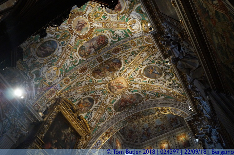 Photo ID: 024397, Painted ceilings, Bergamo, Italy