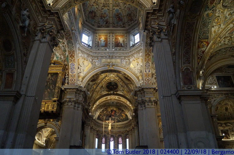 Photo ID: 024400, Inside Santa Maria Maggiore, Bergamo, Italy