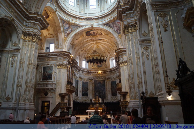 Photo ID: 024404, Inside the cathedral, Bergamo, Italy