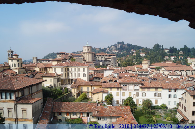 Photo ID: 024427, View from the bell tower, Bergamo, Italy